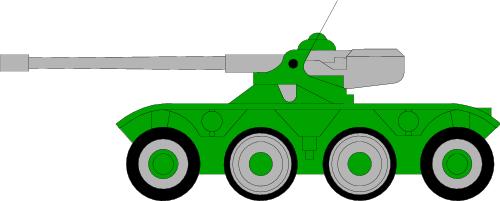 Medium range gun; Military, Vehicle, Gun