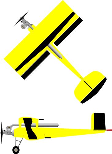 Model acrobatic plane; Propeller, Leisure, Biplane, Aeroplane, Sky, Flying