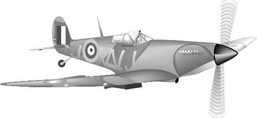 Spitfire; Grey, WW2, History, Propeller, Combat, Aeroplane