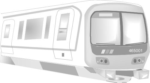 Transport: Modern commuter train