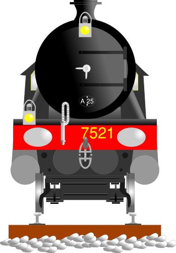 Steam engine; Track, Railway, Rail, Traction