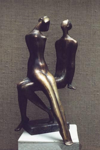 I'am and She; 1997 year; bronze; 43x23x22 sm