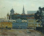 The prospect over the Kadashevskaya embankment, Old Moscow. City landscape