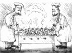 Shish kebab - shish mebab, Caricatura, views: 7162