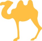 Silhouette of a camel, Animals