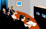 Video conferencing in action, Business
