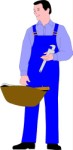 Workman with his bag of tools, Business