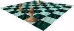 Marble chessboard with wooden pawns, Corel Xara