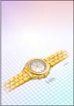 Gold watch, Corel Xara