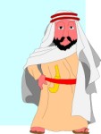 Arabian man, Cartoons