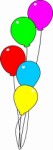Some coloured balloons, Holidays