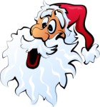 Santa's face, Holidays, views: 4326