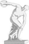 Statue of Greek discus thrower, Sport