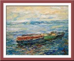 Boats, Andrey Smolkin's paintings