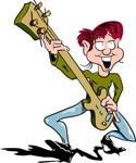 Cartoon Guitarist, Music