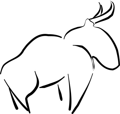 Bison; Animal, Horn, Design