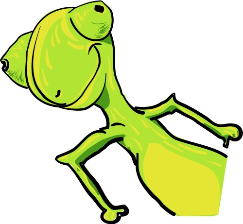 Chameleon; Lizard, Cartoon, Animal