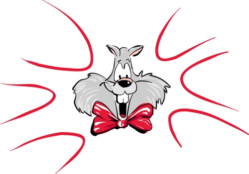 Rabbit; Cartoon, Buck, Doe, Animal