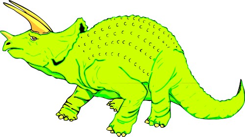 Triceratops; Dinosaur, Horn, Carnivore