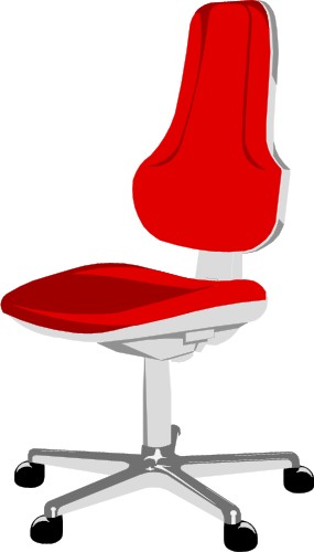 High-backed office chair; Business