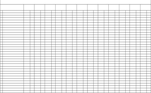 Blank table; Sheet, Paper, Chart