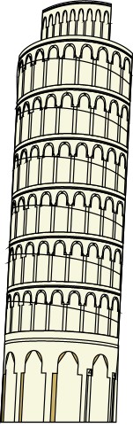 Tower of Pisa; Buildings