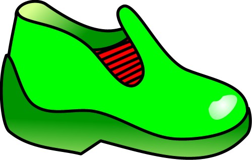 Green clog; Fashion