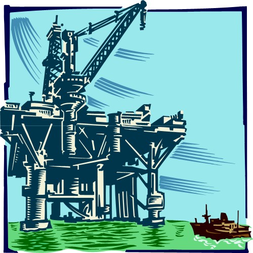 Нефтяная платформа; Окружающая среда, Мир, Международный, Нефть, Буровая установка