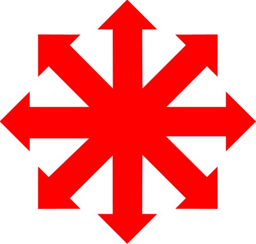 Compass with all directions; Arrows