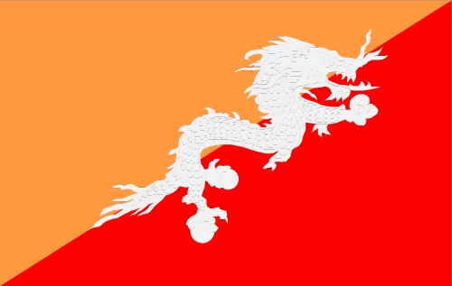 Bhutan; Flag