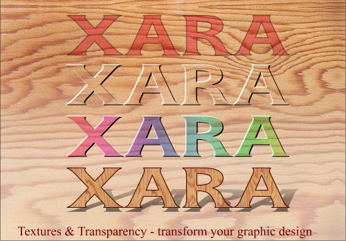 Example; Effect, Design, Transparency, Xara