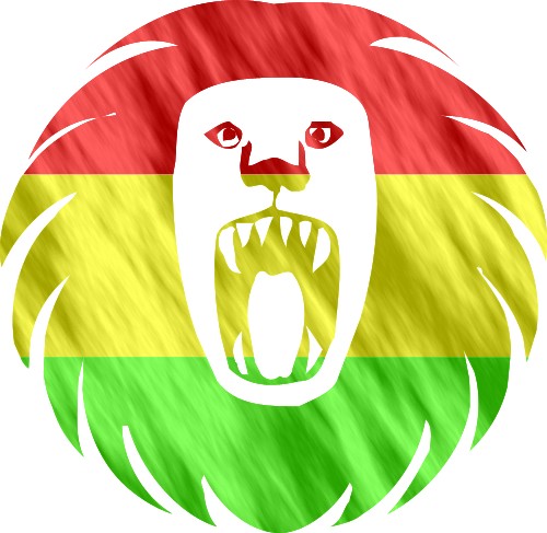 African lion flag; Corel Xara
