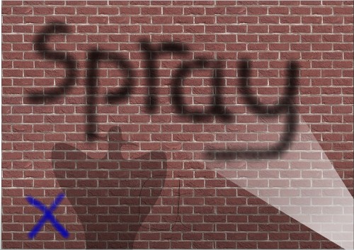 Spray paint; Wall, Text, Effect, Bricks, Paint, Rik