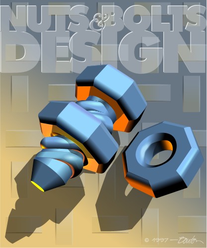 Nuts and bolts; Bolt, the screw, the mechanism, design, cover of magazine