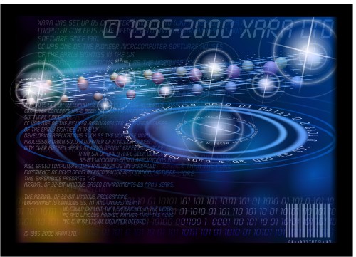 Digital universe; The universe, space, figures, planets