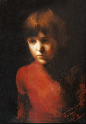 Child; Oil on canvas, 50x70 cm