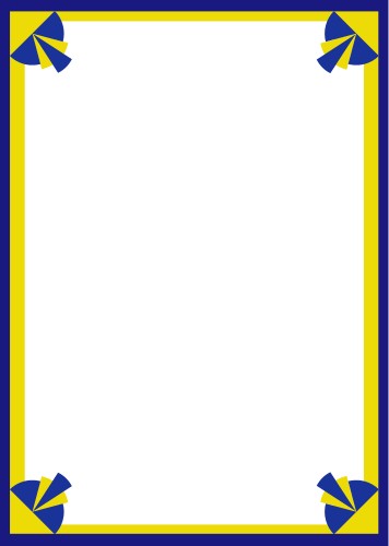 Желто-синяя рамка; Контур, Серая, Рамка