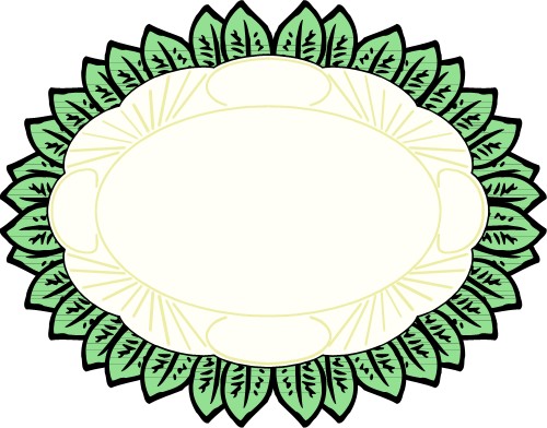 Backgrounds: Circle of leaves