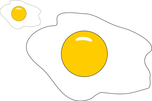 Food: Some fried eggs