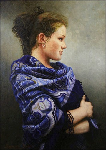 Olya; 50x70 cm; canvas, oil; 2003 year