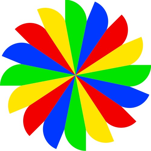 Rotational pattern; Colour, Primary, Rotational