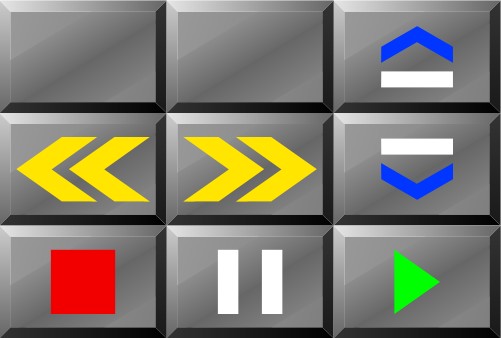 Button array; Control, Button, Array, Bevel, Plinth