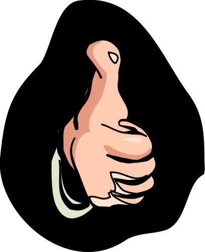 Thumb; Hand, Symbol, Gesture