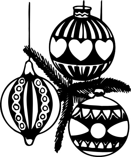 Decorations; Balls, Patterns, String, Xmas, Christmas