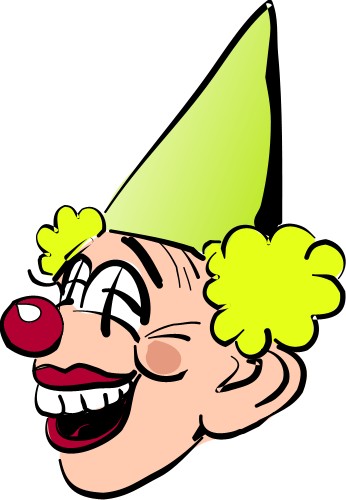 Clown; Circus, Clown, Funny, Happy, Hat, Silly, Laughing, Nose