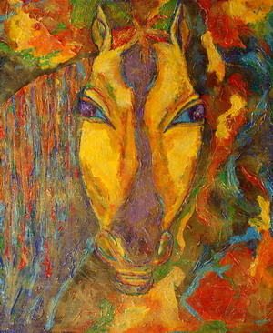 Khaleefs Dream; canvas, oil; 120 x 100 cm