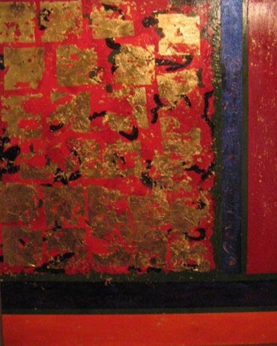 Peinture Doree Imparfait; canvas, oil; 100 x 120 cm