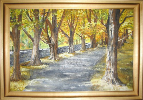 Oak path; 60x40 cm; canvas, oil; 2004 year