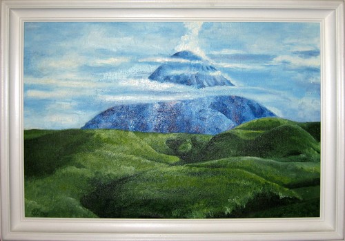 Sleeping vulcan; 60x40 cm; canvas, oil; 2004 year