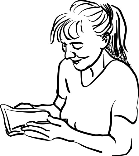 Девочка с книгой; Молодость, Чтение, Девочка, Учеба, Школа